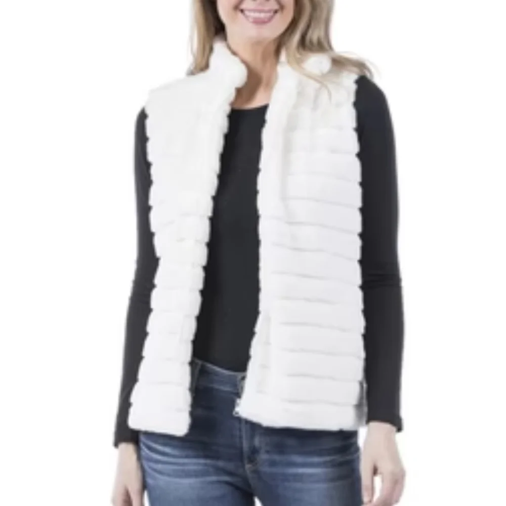 KATYDID FAUX VERY SOFT VEST - Picture 3 of 6
